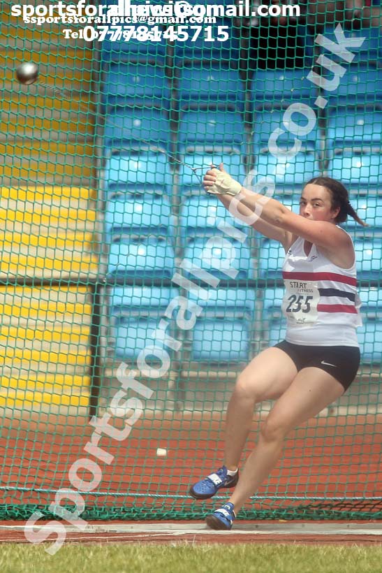 Womens under-20s hammer, Northern Senior and Under-20s Champs., Sports City, Manchester. Photo: David T. Hewitson/Sports for All Pics